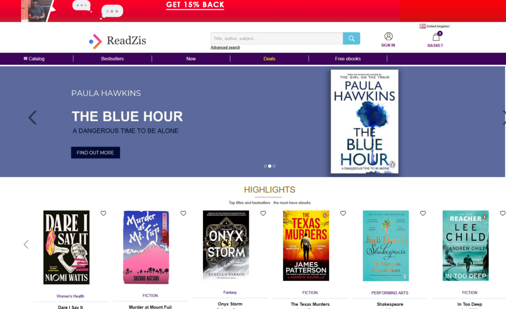 Numilog Revolutionizes Digital Reading with Launch of Readzis.co.uk: An Innovative eBook Store for British Readers