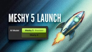 1280x1280 Meshy Launches Meshy 5: Next-Level Accuracy, Stability, and Control in AI 3D Generation