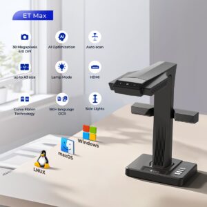 bn CZUR Unveils the ET MAX: A Game-Changing Book Scanner with 38MP Resolution and Lightning-Fast Scanning
