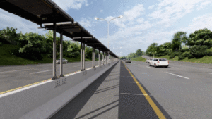 dkg Solar Powered Microgrid Utility Median Barrier at Rhode Island Highways