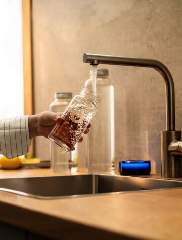 kitchen station tap filling 1 Bluewater Relaunches in the U.S. to Tackle Tap Water Contamination and Single-Use Plastic Waste at the Source