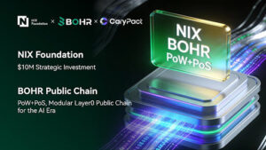 NIX Foundation Invests USD 10 Million in BOHR Chain to Advance Layer-0 Trust Infrastructure for the Intelligent Era public chain NIX Foundation Invests USD 10 Million in BOHR Chain to Advance Layer-0 Trust Infrastructure for the Intelligent Era