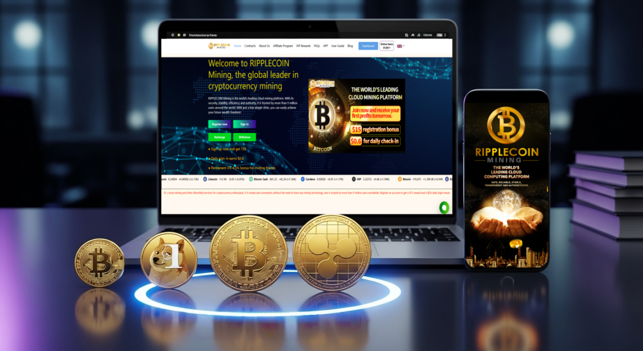 Ripplecoin Mining Launches Cloud Mining Contracts Supporting XRP Amid Growing ETF Optimism